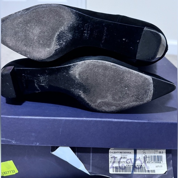 Prada suede leather flat pointy boots - Picture 2 of 3